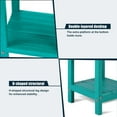 thumbnail image 4 of Nalone Adirondack Side Table 16.5" Outdoor Side Table HDPE Plastic Double Adirondack End Table Small Table for Patio (Aruba), 4 of 7