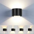 thumbnail image 5 of Lámpara de pared interior LED de 12 W, luz de pared ajustable moderna blanca cálida, lámpara de diseño hacia arriba y hacia abajo para pasillo, escalera, sala de exposición, sala de estar, 5 of 5
