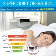 Soleus Air WS4-08EW-301 8000 BTU Saddle Window AC with Wi-Fi & Voice control