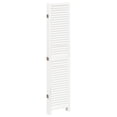 thumbnail image 5 of vidaXL Room Divider 5 Panels White Solid Wood Paulownia, 5 of 7