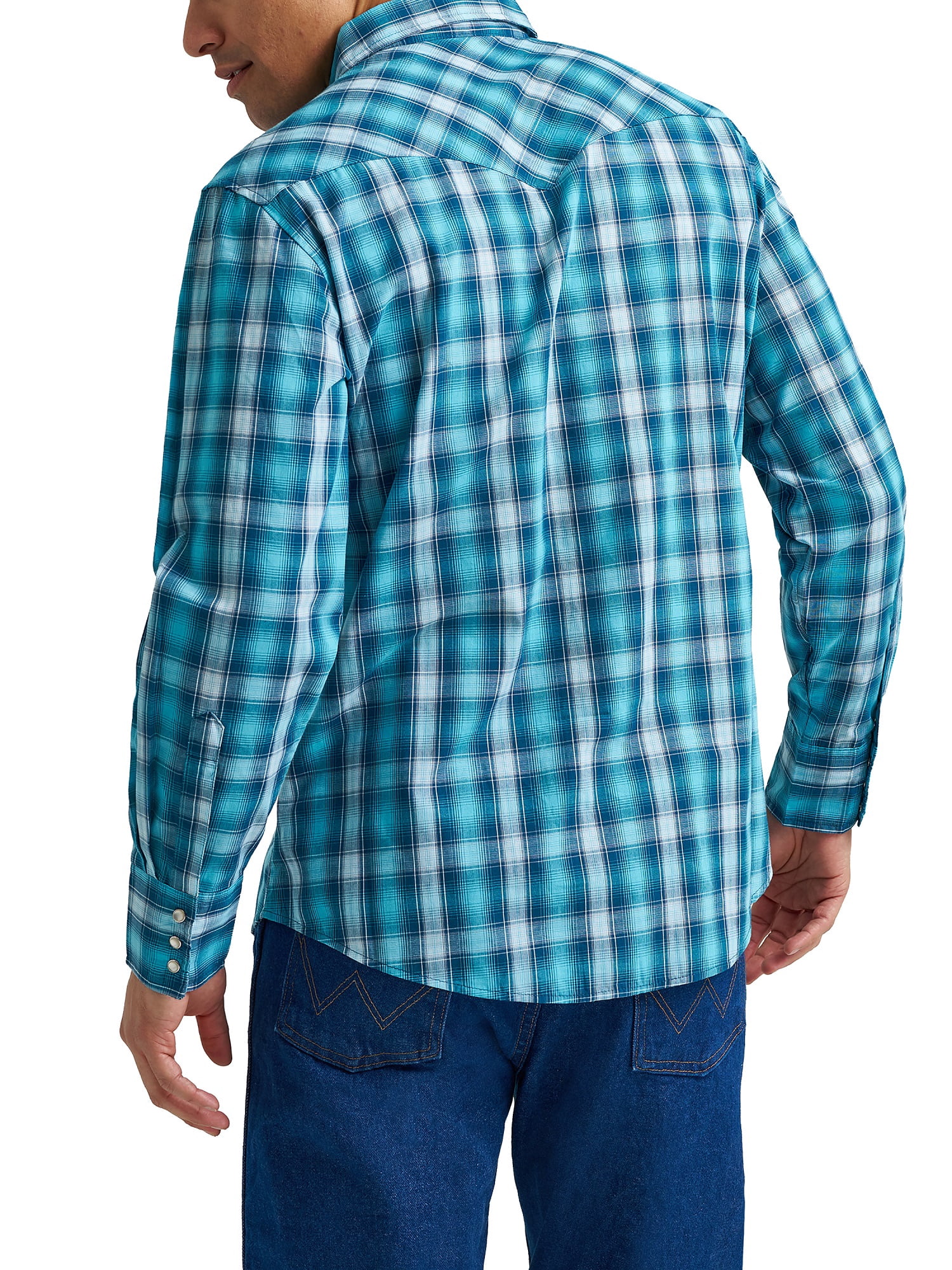 Wrangler® Men's and Big Men's Regular Fit Long Sleeve Western Shirt, Sizes S-5XL