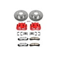 thumbnail image 2 of PowerStop Front Z36 Truck & Tow Brake Pad and Rotor Kit with Red Powder Coated Calipers Fits: FORD MAZDA MERCURY Select Models KC1860-36, 2 of 4