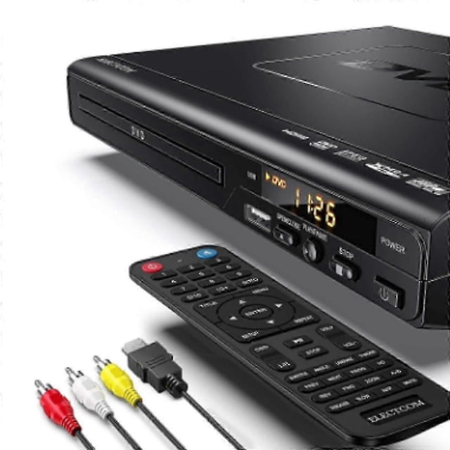 Portable DVD Player with CD Player for Home & TV - Compact & Multi-Format Disc Player