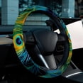 thumbnail image 6 of Peacock Feathers 14.5 Inch Printing PVC Leather Auto Accessories Car Wheel Cover Steering Wheel Covers, 6 of 6