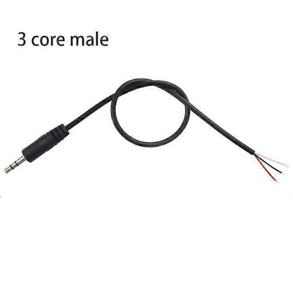15pcs 35MM 3 Pin 4 Core Male Female Audio Extension Cable Aux Single Head Line 35mm Stereo 3 4 wires diy Audio Output Line 1M