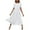 White, variant on WIZUTIZ Beach Dresses for Women Leisure Plus Size with Liner Pleated Flowy Solid Pleated Dress Short Sleeve Round Neck Pleated Dress for Teen Girls Midi Dress Thin Dress Black