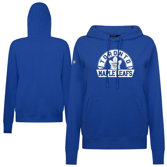 Women's Levelwear Royal Toronto Maple Leafs Adorn Banner Arch Pullover Hoodie