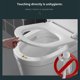 thumbnail image 4 of Elastic Toilet Seat Cover for Cold Weather Thickened Fabric Slip Proof Grip Bathroom Upgrades Toilet Seat Cushion Yellow 2, 4 of 4