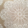 thumbnail image 4 of Mancini Medallion Embroidered 16x24 Throw Pillow, Coffee and Cream, Cover Only, 4 of 5