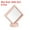 Pink, variant on Uxcell Floating Thin Film Display Box with Base 9cm x 9cm x 2cm Black Pack of 6