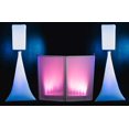 thumbnail image 2 of (2) Rockville White 15" PA DJ Speaker Covers+Scrims+Stands+Lights+Event Facade, 2 of 14