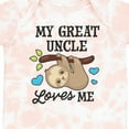 thumbnail image 4 of Inktastic My Great Uncle Loves Me with Sloth and Hearts Boys or Girls Baby Bodysuit, 4 of 5