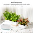 thumbnail image 4 of Yuarrent Macetas para flores, jardinera hidropónica, plástico perezoso, plantas en macetas absorbentes de agua automáticas, sistema hidropónico Jardín y Patio Blanco/M Yuarrent HA084233-02, 4 of 6