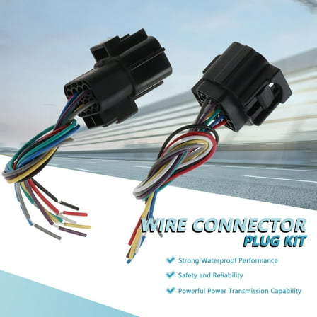 8 Wire Waterproof Electrical 1.8mm Wire Connector Mating Harness Plug for Truck