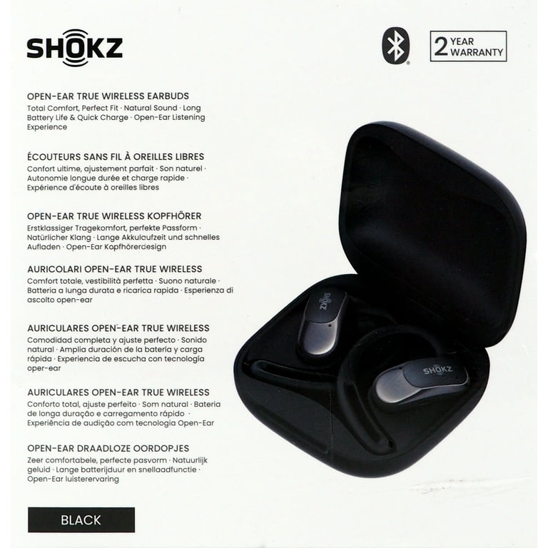 Shokz OpenFit Air Black Open-Ear True Wireless Earbuds
