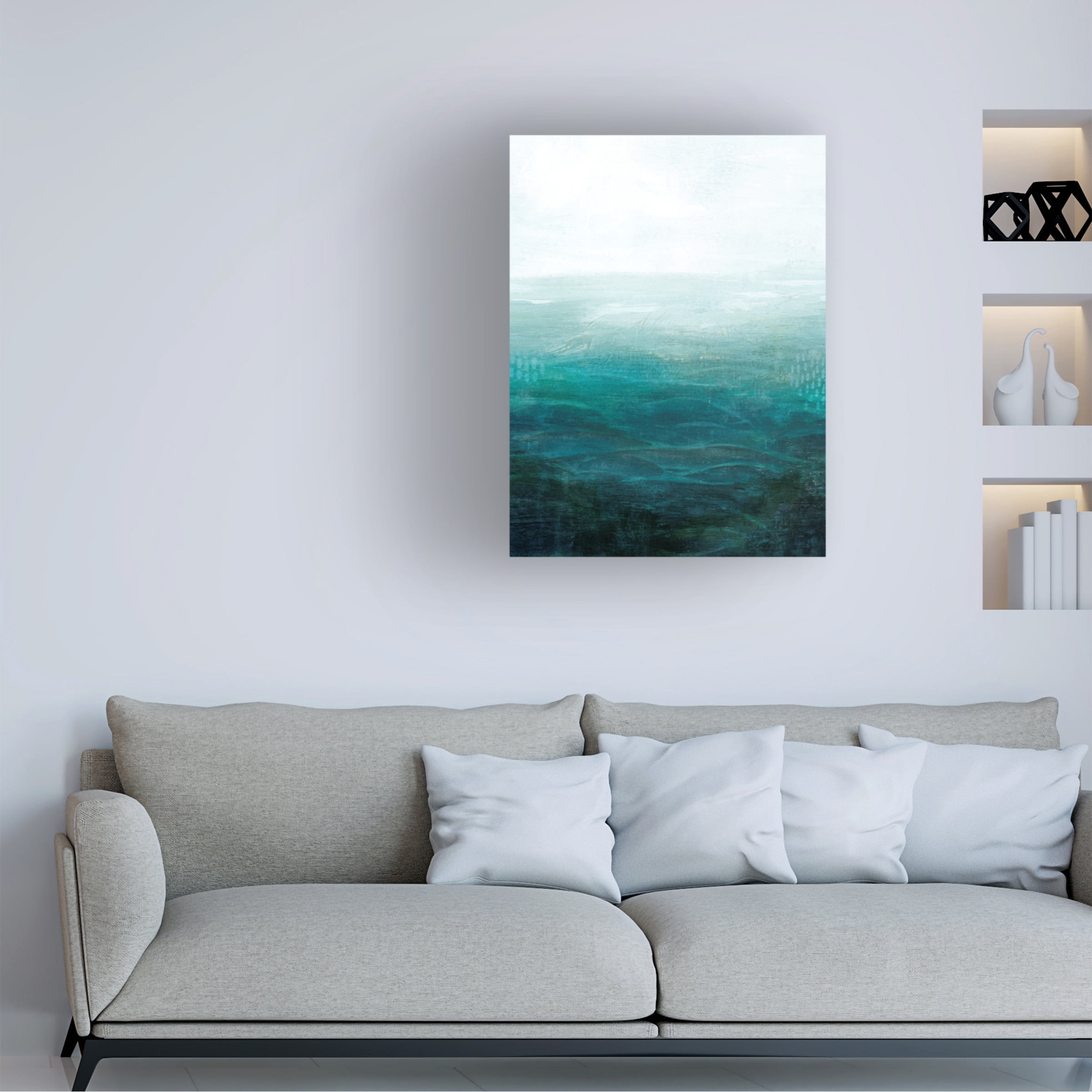 Grace Popp 'Drifting Sea I' Canvas Art