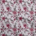 thumbnail image 1 of oneOone Georgette Viscose Pastel Purple Fabric Floral Craft Projects Decor Fabric Printed By The Yard 42 Inch Wide, 1 of 4