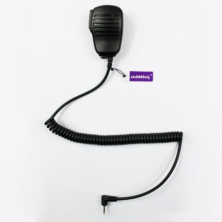 Motorola 2 Pin Speaker Microphone abcGOODefg Remote Waterproof Handheld Speaker Mic Microphone for 1 Pin Motorola Walkie Talkie Radio T6200,T6220,T5720,T5728 ()