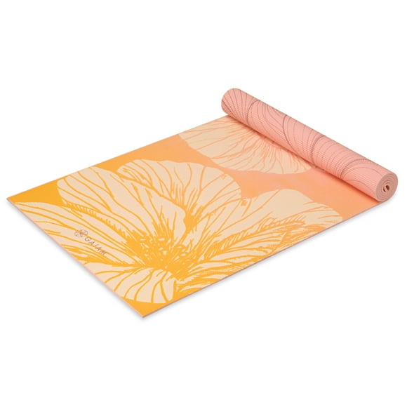 Esterilla de yoga Gaiam Premium con estampado de 6 mm, reversible, extra gruesa