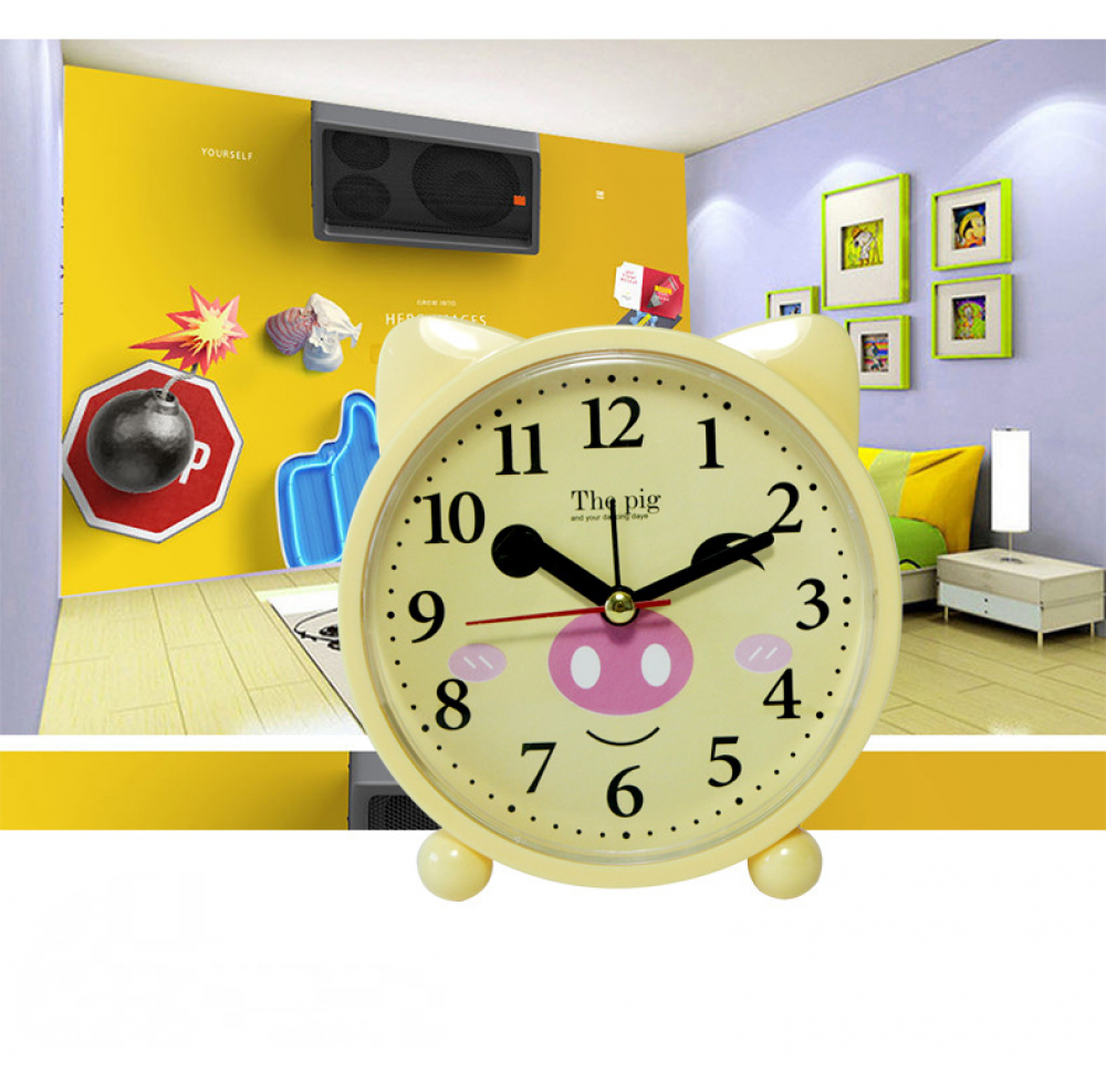 TIMPCV Alarm Clocks For Bedrooms, Cartoon Alarm Clock Piggy Alarm Clock
