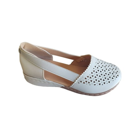 

UKAP Women Close Toe Walking Flat Slip On Sandals Ladies Summer Holiday Shoes