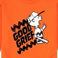 thumbnail image 3 of Peanuts - Good Grief Split Yellow Only - Men's Crew Neck Fleece Pullover, 3 of 7