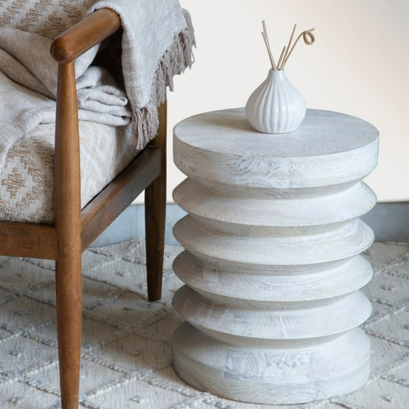 Mango Furniture Co Inc Owen Side Table Whitewash