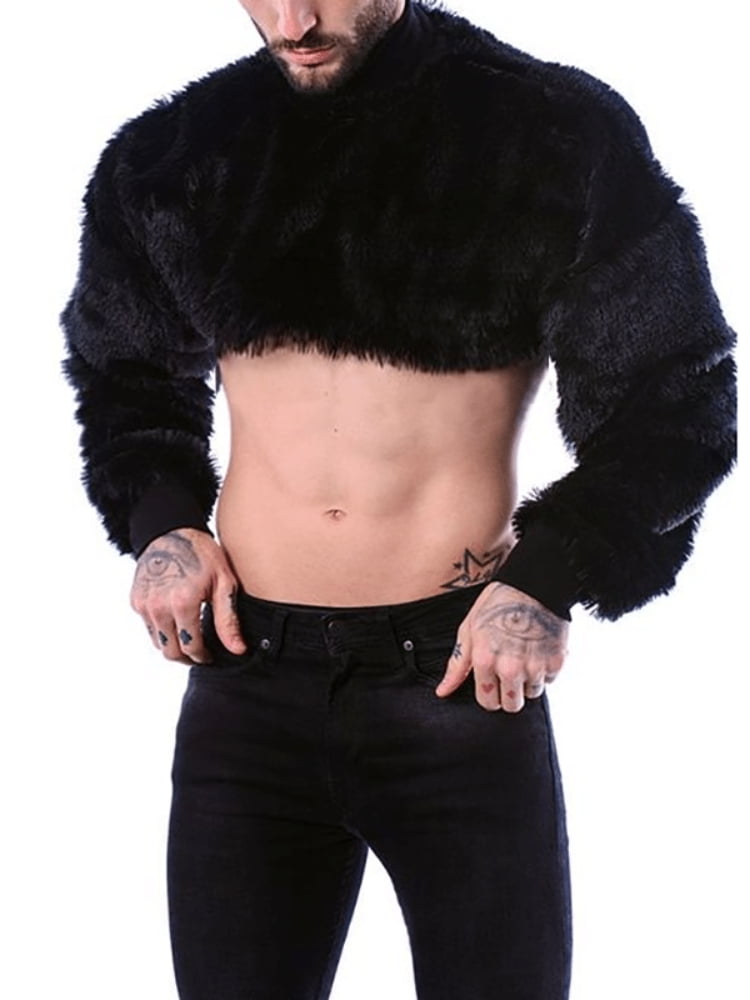 mens crop top sweater