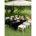 thumbnail image 4 of Outdoor Tablecloth with Umbrella Hole for Patio/Picnic/Party/Camping, Yellow Sunflowers Waterproof Table Cloth Rectangle Table Cover Washable, Farmhouse Floral Rustic Botanical Black (54"x 80"), 4 of 8