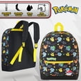 thumbnail image 3 of Mochila escolar Pokemon Kids Pikachu Eevee Pokeball negra, 3 of 7