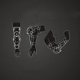 thumbnail image 2 of pitrice Cuirassier E09 Motorcycle Elbow Pads Protector Guards Gear Protection Protective Gear Elbow Black, 2 of 9