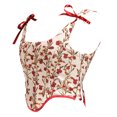 thumbnail image 2 of Gibobby Traje de camarera Sexy Mujer Corsé con cremallera adelgazante lateral de encaje para barriga (Beige, One Size), 2 of 5