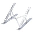 thumbnail image 5 of Soporte para computadora portátil, ajustable, plegable, ergonómico, de aleación de aluminio, para tableta, PC, portátil, con bolsa de almacenamiento, color plateado, 5 of 5