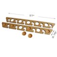 thumbnail image 4 of Rush Creek Creations 38-3017 2 Piece 11 Pole 3 in 1 Wall and Ceiling Rod Rack, 4 of 6