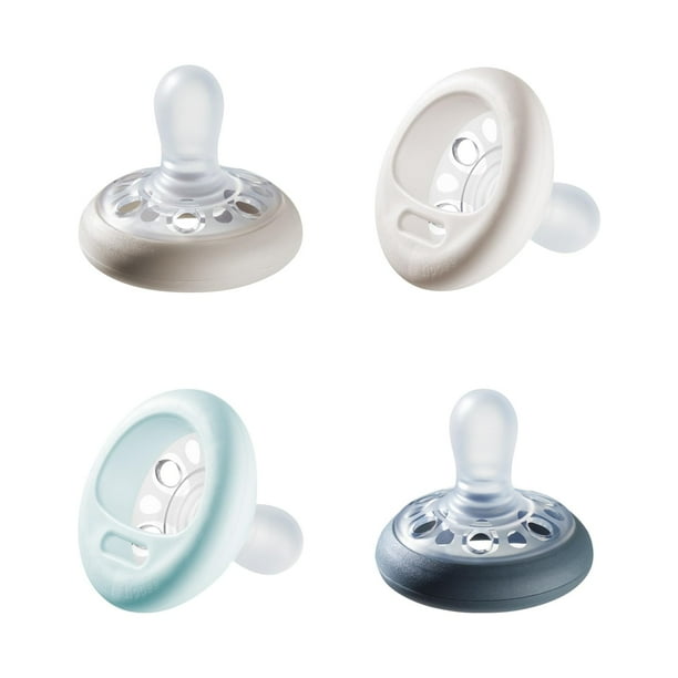 Chupete Tommee Tippee con forma de pecho de 0 a 6 meses, paquete de 4