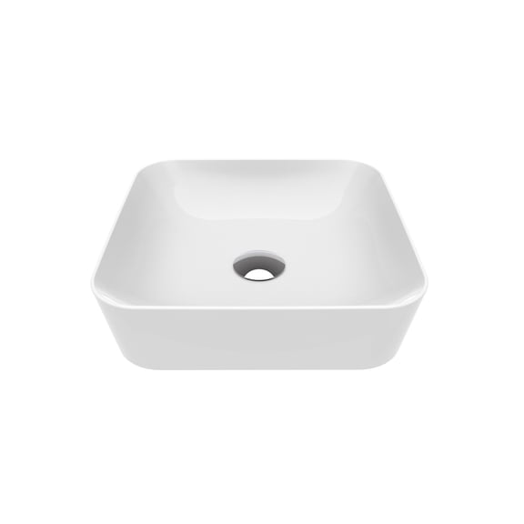 Ws Bath Collections Ultra Ul 040 Ultra 15-11/16" Square Ceramic Vessel Bathroom Sink -