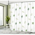 thumbnail image 4 of Ambesonne Green Shower Curtain, Modern and Minimalistic, 69"Wx84"L, Green, 4 of 4