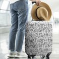 thumbnail image 2 of White Gothic Hand Butterfly Pattern Luggage Cover Fashion Suitcase Cover Baggage Covers Fit 25-28 Inch Luggage (Go Travel), 2 of 5