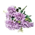 thumbnail image 1 of Wosthever Decoración de flores artificiales Diseño de hogar o evento Flores artificiales de dalia Flores artificiales Decoración púrpura, 1 of 6