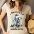 thumbnail image 4 of For The Grace of God T-Shirt – Titus 2:11 Watercolor Jesus, Ash, Size S, 4 of 6