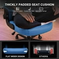 thumbnail image 5 of GTPLAYER Video Gaming Chair, Ergonomic Computer Gaming Chair with Flip-Up Armrests and Adjustable Height, Comfortable Desk Chairs with Built-in Lumbar Support, Recliner with 360°Swivel (Blue), 5 of 16