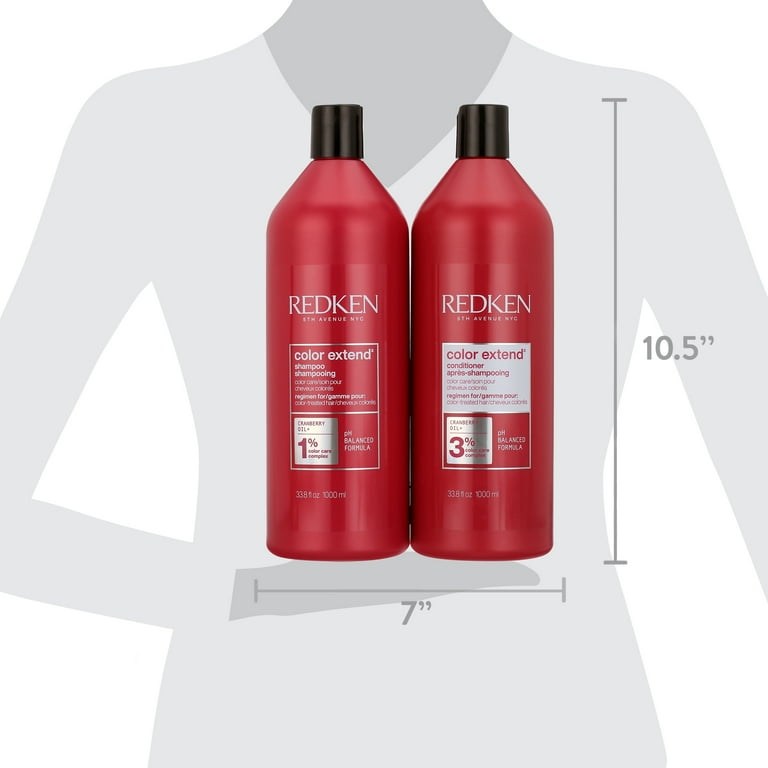 Redken-Color Extend Shampoo & Conditioner for Colored Hair, 33.8