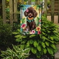 thumbnail image 2 of Chocolate Poodle Luau Garden Flag 11.25 in x 15.5 in, 2 of 5