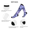 thumbnail image 5 of Lsque flower crystal Skull Pattern Sport Compression Socks for Men & Women 15-20 mmHg Knee High Nurse Pregnant Running Medical and Travel Athletic, 5 of 6