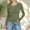 Army Green, variant on Long Sleeve Thermal Shirt for Women Light Fleece Tops Fall Crew Neck Casual Basic T-Shirts Coffee XXL