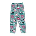 thumbnail image 4 of Naloa Swimming Bulldog Print Women’s Ultra-Soft Comfy Pajama Lounge Pants with Pockets & Drawstring, 4 of 8