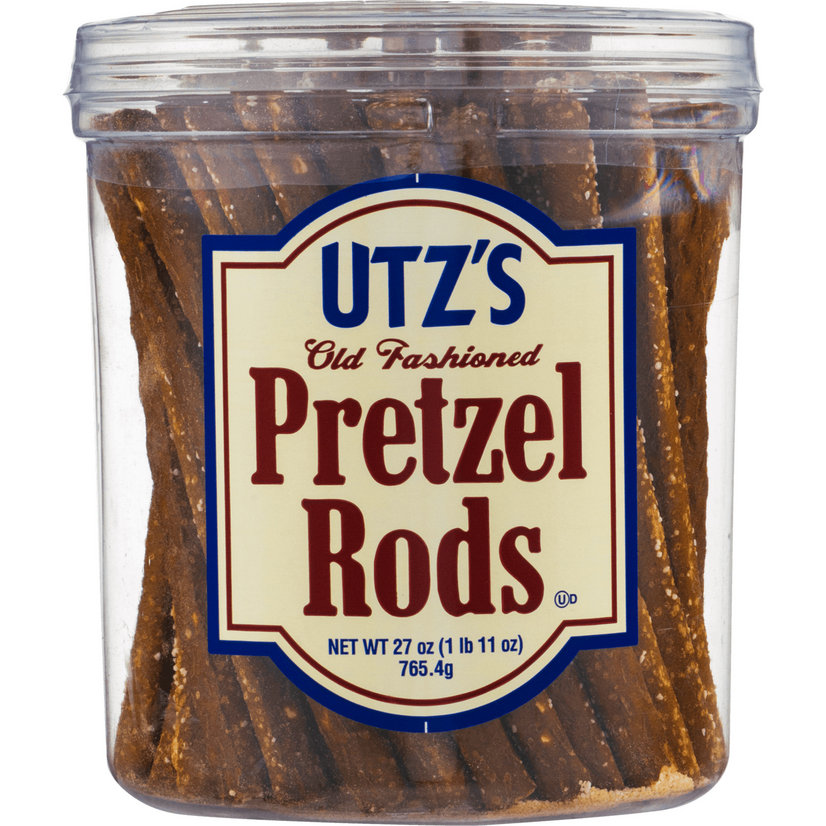 Utz Old Fashioned Pretzel Rods 27 oz Barrel