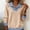 Beige, variant on Long Sleeve Shirts for Women Oversized Turtleneck Solid Color Women'S Clothing Lightweight Loose Fit Button Spring Tops Work Blouses for Women