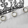 thumbnail image 4 of Feelyou Queen Crown Black Out Curtains for Kid, Kawaii Princess Style Curtains Pack of 2 (42x63 Each), White Grey Cartoon Bedroom Curtains, Blackout Curtains Bedroom Decor, 4 of 6