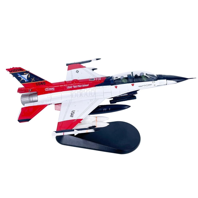 GUYUTING Modèle de Collection F-16D X-62A VISTA Falcon pour les Fans d'Aviation, Échelle 1:72, Construction en Alliage et PC